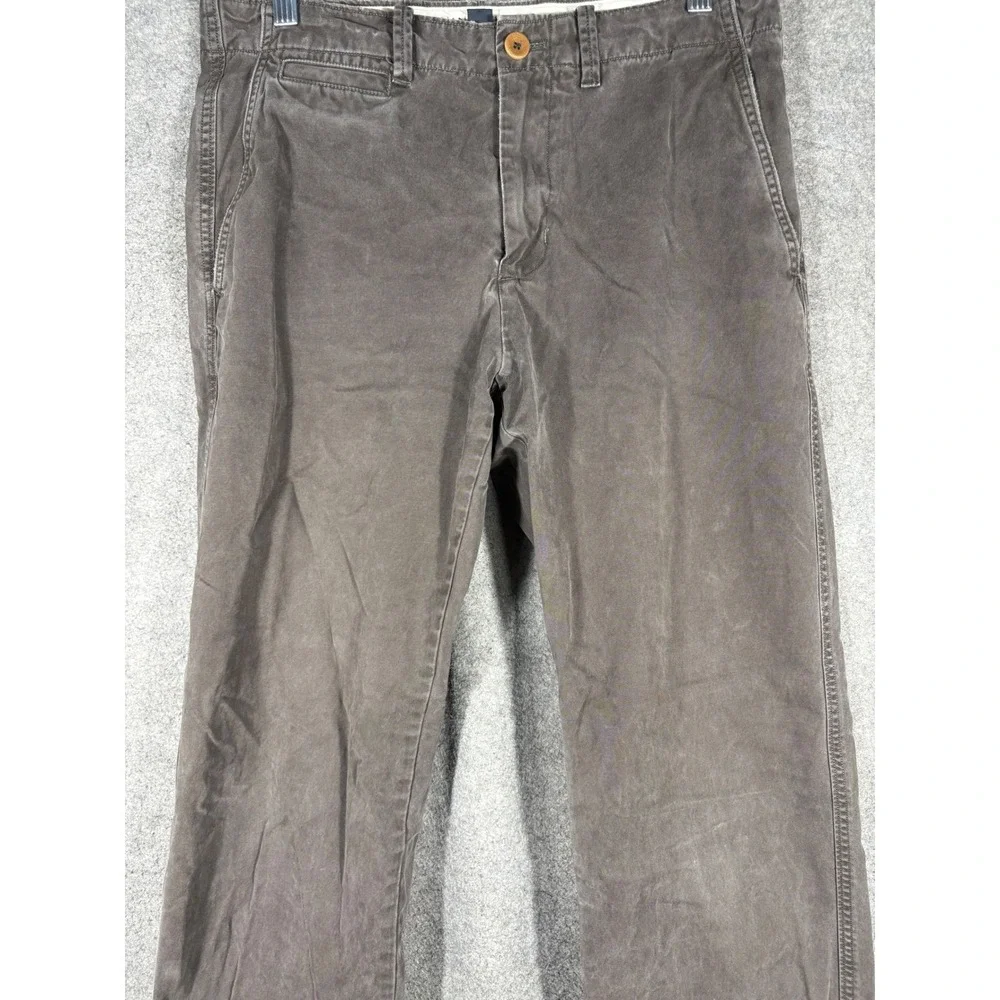 Banana‎ Republic Mens Relaxed Fit Chino Pants 31x30 Gray 100% Cotton Casual